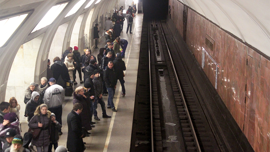 На синей ветке метро Петербурга остановили поезда, несколько станций закрыли на вход